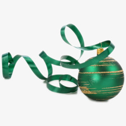 绿色竹编工艺圣诞节工艺品圣诞装饰彩球高清图片