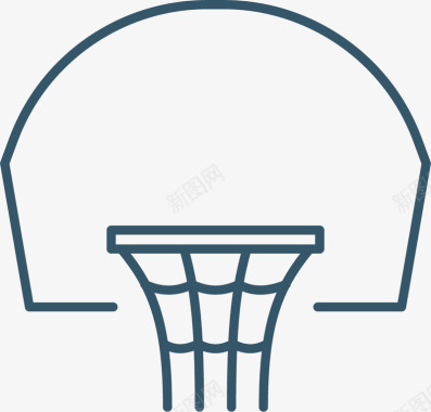 篮球框图标图标