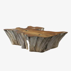 木头咖啡桌椅素材
