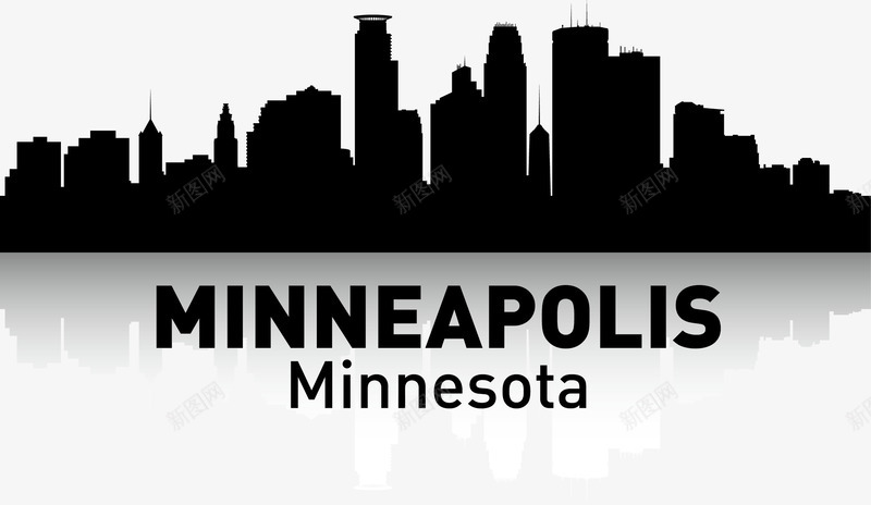 MINNEAPOLISpng免抠素材_新图网 https://ixintu.com 剪影 城市 城市剪影 城市建设 大厦 建筑 房地产 插图 楼宇 楼房 都市 高楼