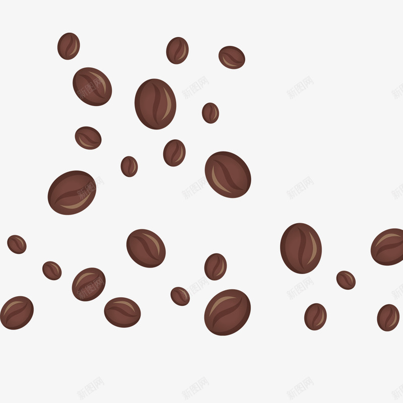 棕色咖啡豆png免抠素材_新图网 https://ixintu.com 卡通咖啡豆 咖啡豆 散落的咖啡豆 飘落的咖啡豆