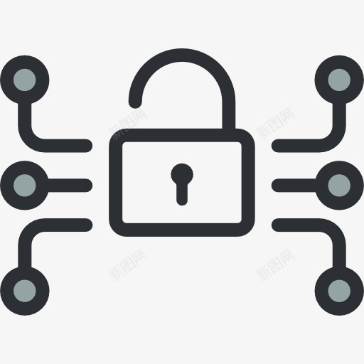 安全图标png_新图网 https://ixintu.com 安全 挂锁 网络 网络安全 锁