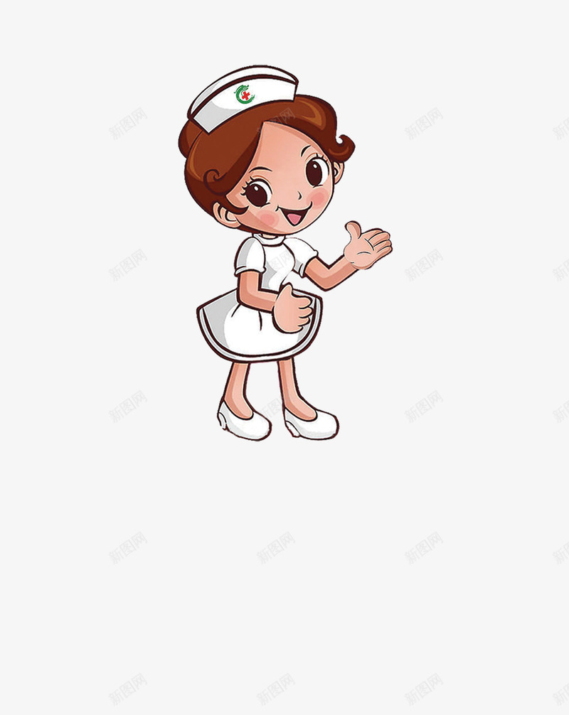 卡通护士png免抠素材_新图网 https://ixintu.com 卡通人物 卡通护士 女孩 护士 装饰素材
