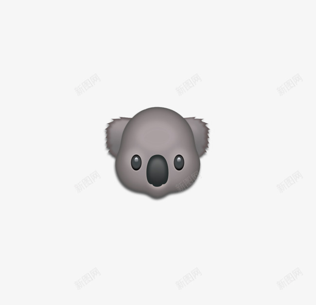 可爱灰色考拉表情png免抠素材_新图网 https://ixintu.com emoji表情 动物 可爱 无尾熊 树袋熊 灰色 符号 考拉 表情