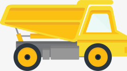 建筑工程图标黄色工程车辆图标高清图片