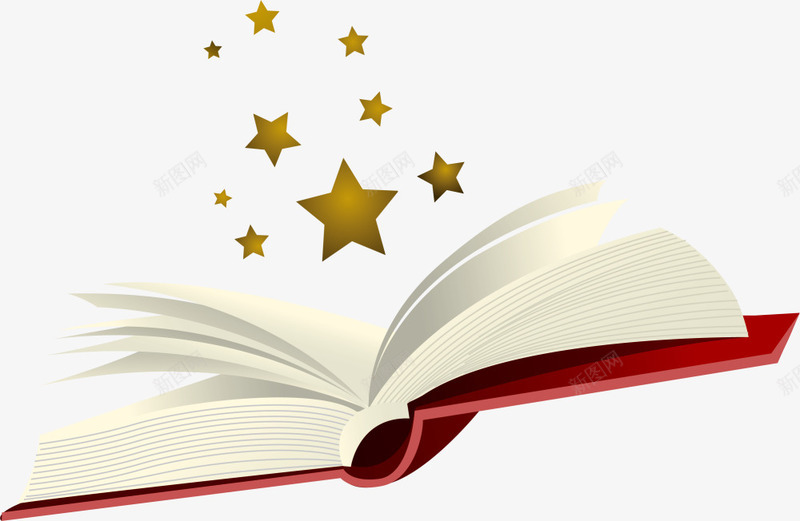 世界读书日打开的书本png免抠素材_新图网 https://ixintu.com 世界读书日 密集星星 打开的书本 白色纸张 翻开的书本 黄色星星