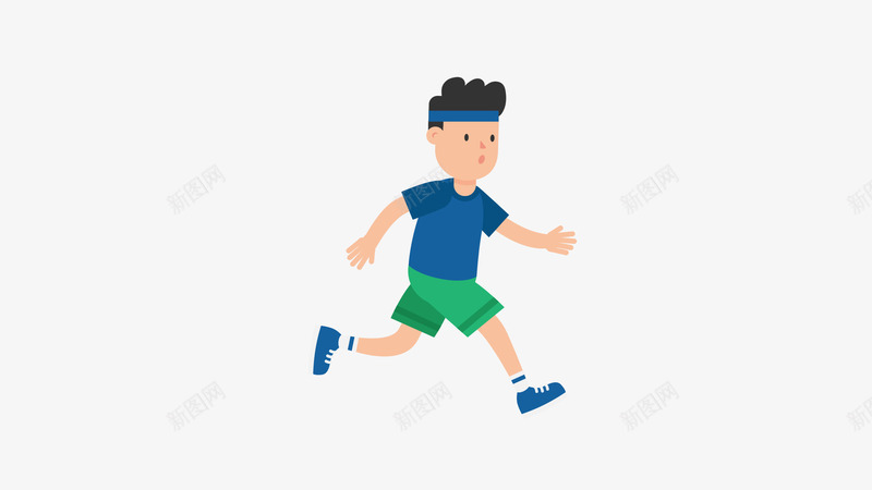奔跑中的卡通人物png免抠素材_新图网 https://ixintu.com 人物 卡通 奔跑 男孩