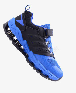 蓝色的鞋产品实物蓝色运动鞋高清图片