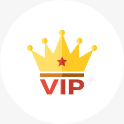 VIP金色星星vip皇冠高清图片