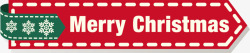 节日快乐红色圣诞节标签高清图片