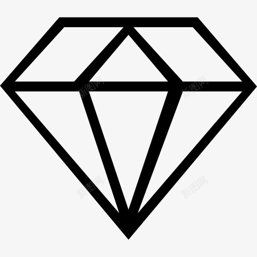 钻石图标png_新图网 https://ixintu.com 宝石 接口 珠宝 钻石