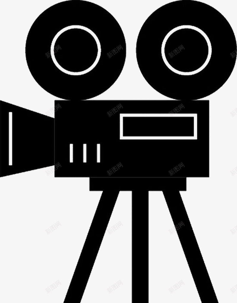 卡通录像png免抠素材_新图网 https://ixintu.com 剪影 卡通的 录像机 录像界面 手绘的 摄像 矢量的 简单的 黑色的