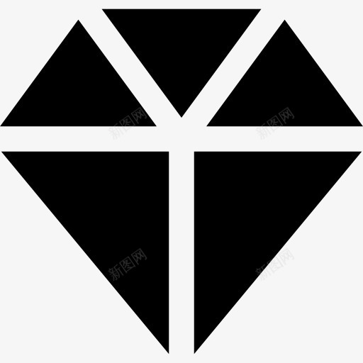 钻石图标png_新图网 https://ixintu.com 奢侈品 宝石 形状 时装 珠宝 财富 钻石 魅力