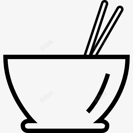 方便面碗图标png_新图网 https://ixintu.com 亚裔 厨房包 厨房用具 碗 筷 食品