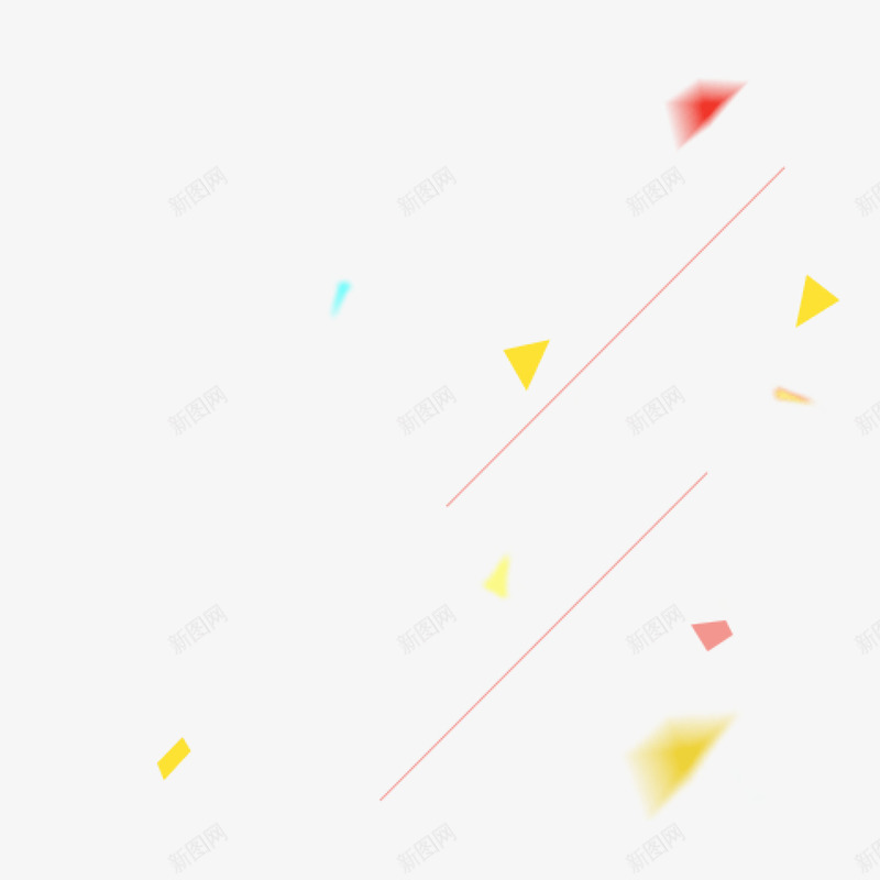 彩色几何图形png免抠素材_新图网 https://ixintu.com 三角形 几何 几何图形 图像 彩色 效果 斜线 氛围 渐变 破碎几何图形 运动