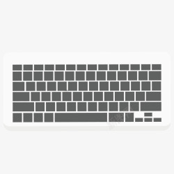 扁平电脑键盘矢量图素材