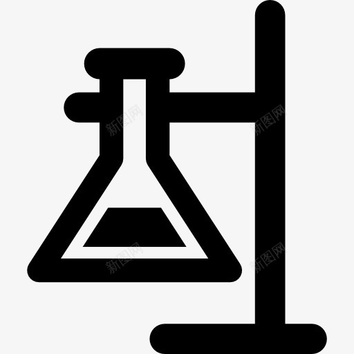 锥形瓶和支架图标png_新图网 https://ixintu.com 化学实验室 实验室 支架 瓶