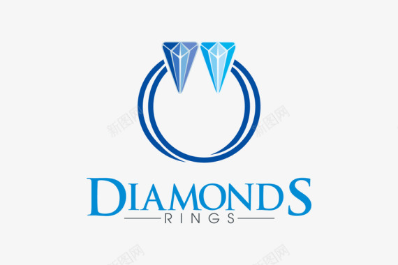 可爱的钻石logo矢量图图标图标