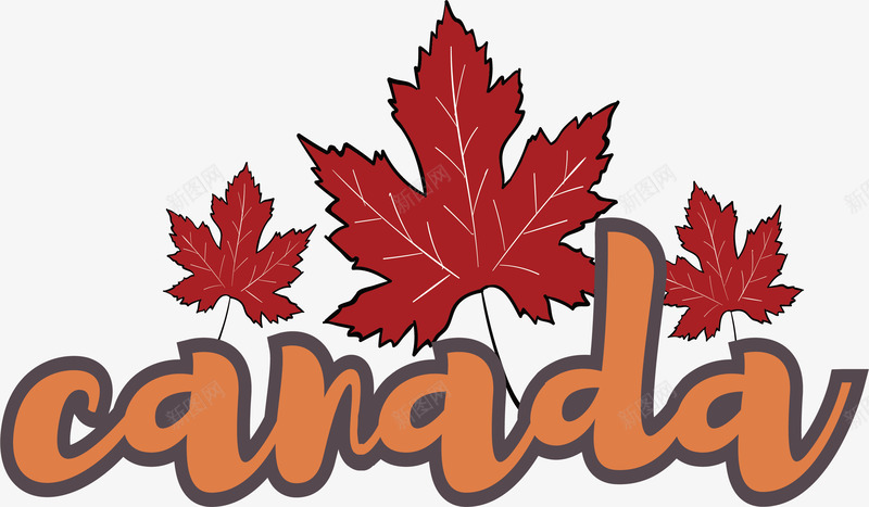 加拿大印象png免抠素材_新图网 https://ixintu.com canada 加拿大 国际旅游 红色枫叶