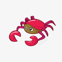粉色龙虾手绘动物小龙虾矢量图高清图片