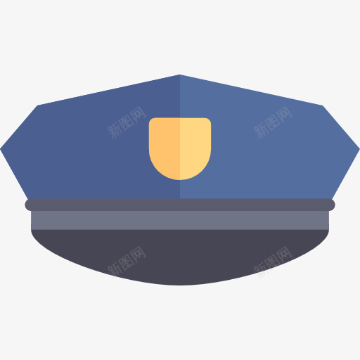 警察帽图标png_新图网 https://ixintu.com 安全 时尚 服饰 权威 警察帽