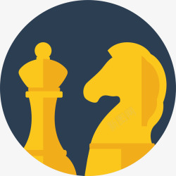 象棋图标网页扁平国际象棋UI图标矢量图高清图片