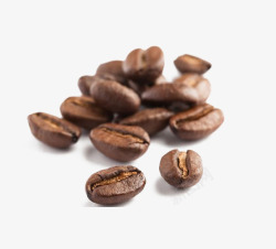 可可豆原材料黑色咖啡豆高清图片