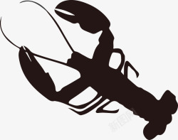 水墨皮皮虾免抠png国画皮皮虾图标高清图片