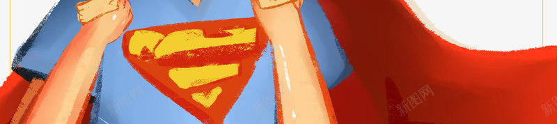超级英雄艺术字海报元素psd_新图网 https://ixintu.com 帽子眼镜 父亲节 父子互动 矢量元素 超级英雄