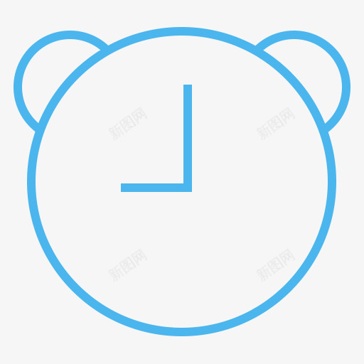 时钟提醒时间简单线路会计图标png_新图网 https://ixintu.com Clock reminder time 提醒 时钟 时间