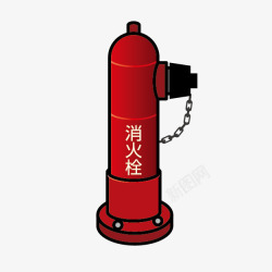 卡通灭火栓卡通消防工具高清图片
