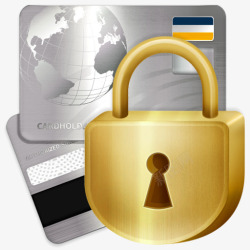 安全信用卡电子商务素材