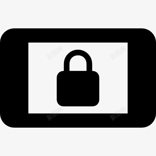 屏幕锁定图标png_新图网 https://ixintu.com 屏幕界面 平板电脑 挂锁 智能手机 锁