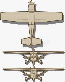 飞机模型图纸矢量图素材