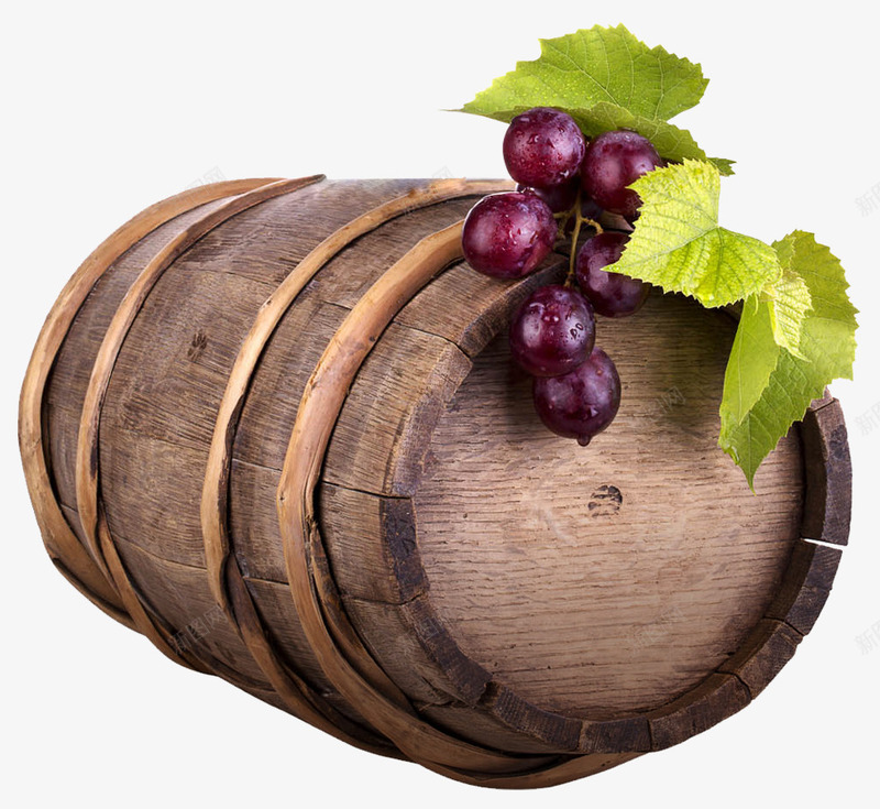 创意合成效果木桶紫色的葡萄png免抠素材_新图网 https://ixintu.com 创意 合成 效果 木桶 紫色 葡萄
