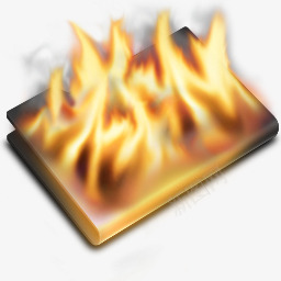 燃烧火文件夹PrySystemicons图标图标