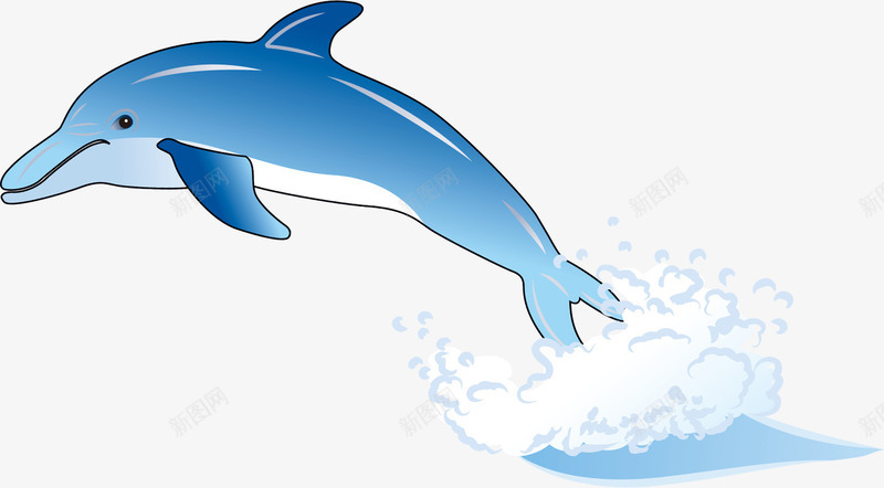 卡通手绘海底动物鲨鱼png免抠素材_新图网 https://ixintu.com 动物 卡通 海底 鲨鱼