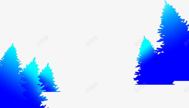 蓝色3d树主页装修png免抠素材_新图网 https://ixintu.com 3d 主页 蓝色 装修