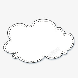 云朵气泡字母气泡云朵高清图片