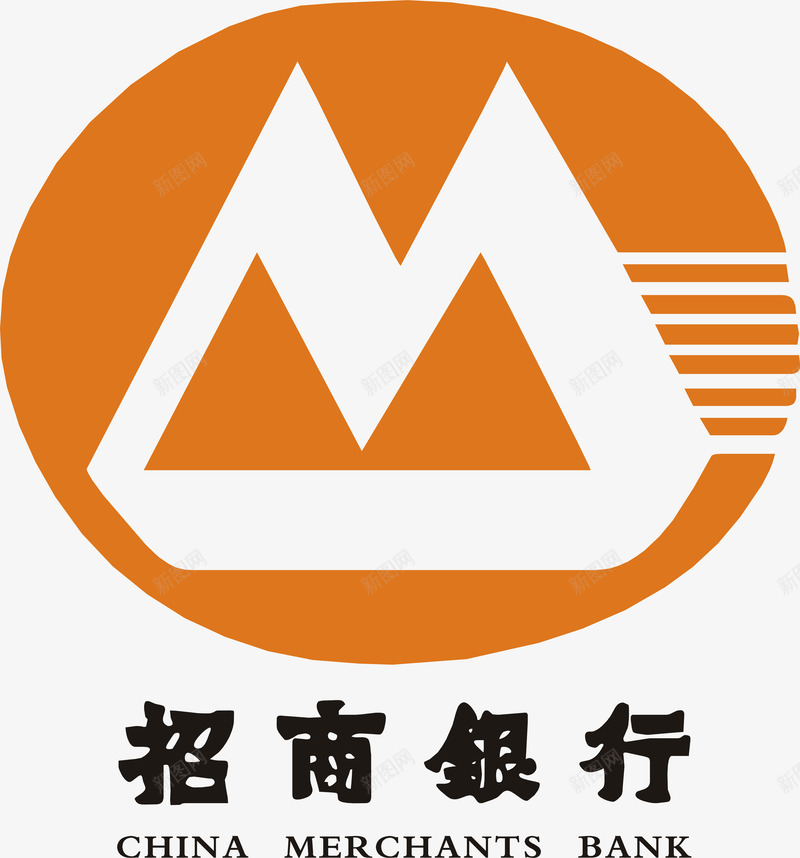 招商银行logo矢量图图标ai_新图网 https://ixintu.com logo logo设计 商务 招商银行 招行logo 矢量图 金融 银行