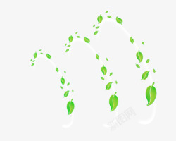 环保绿色立体图标透气元素高清图片