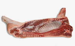 猪肋骨金锣冷鲜肉瘦肉红色肉块新鲜美味高清图片