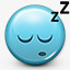 表情符号睡觉睡打鼾声图标图标
