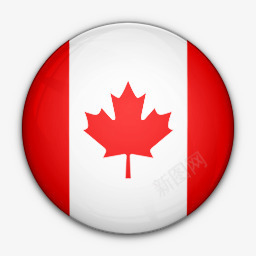 加拿大国旗对世界标志图标png_新图网 https://ixintu.com Canada flag of 加拿大 国旗 对