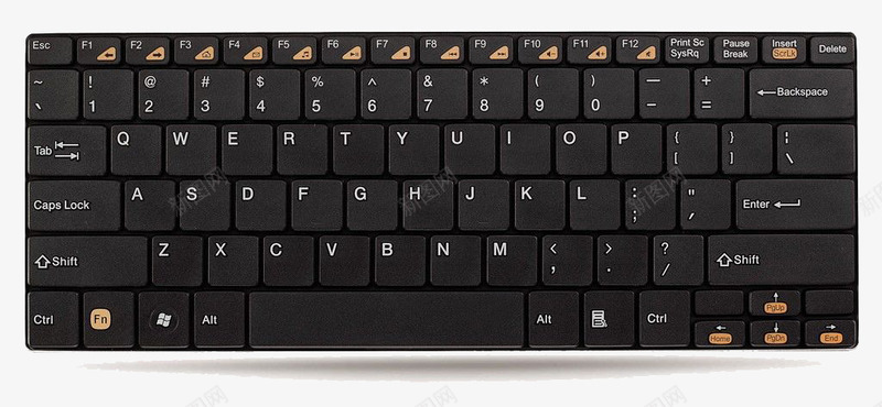 黑色高级电脑键盘png免抠素材_新图网 https://ixintu.com 电脑键盘 键盘 黑色键盘