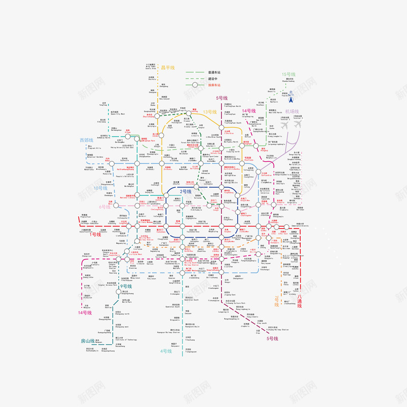 北京地铁规划线路图矢量图eps免抠素材_新图网 https://ixintu.com 北京地铁规划线路图 地铁 地铁线路图 地铁路线图 线路图 路线图 矢量图