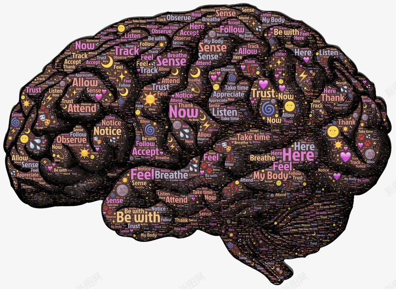 大脑回路png免抠素材_新图网 https://ixintu.com 回路 大脑 头脑风暴 棕色 科技