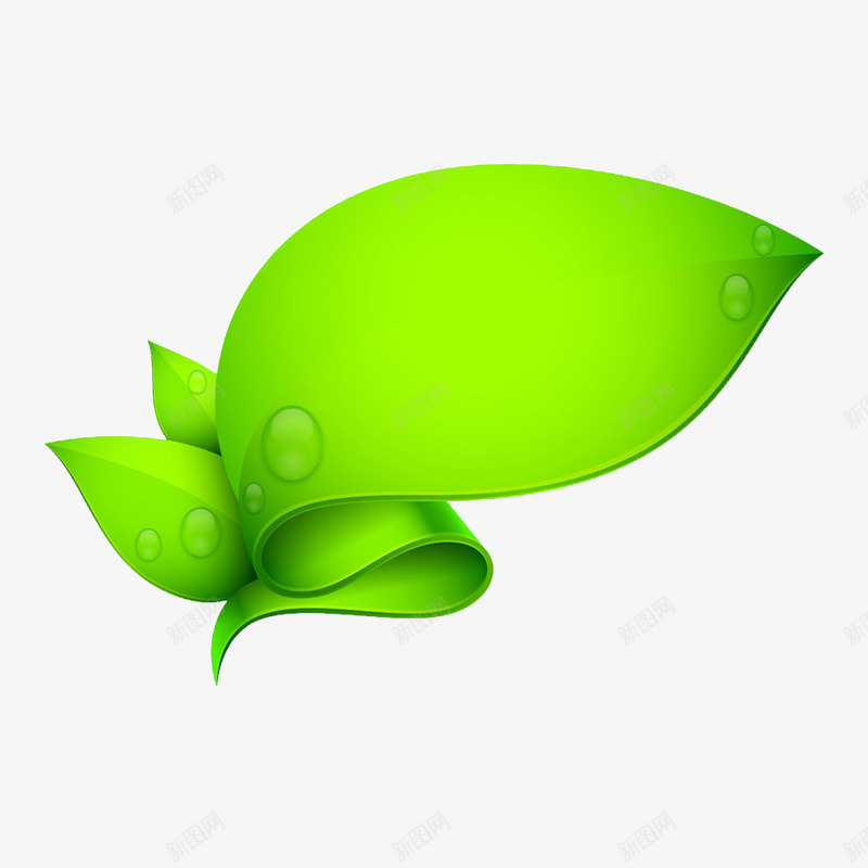 简约绿色无毒树叶图标png_新图网 https://ixintu.com 安全的 无危害 无毒标志 无毒标识 树叶 绿色保护 绿色无污染