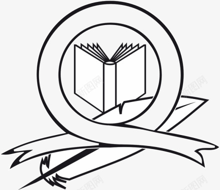 展开的书logo图标图标