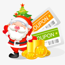 coupons圣诞节优惠券图标高清图片